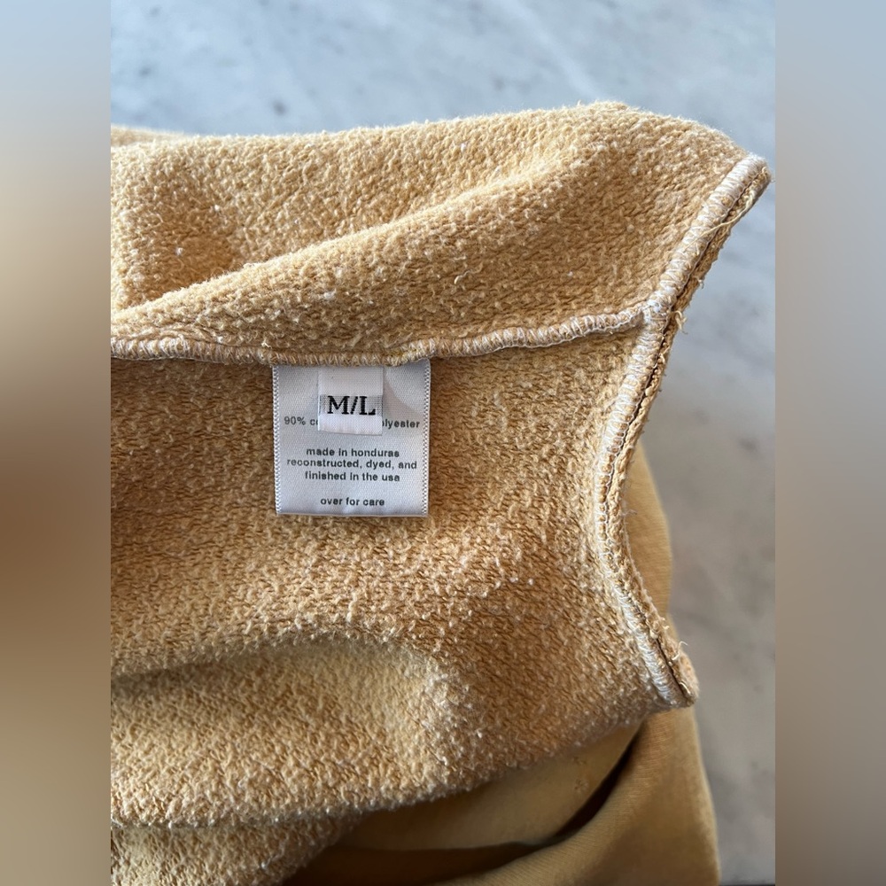 Rachel Comey Cropped Boxy Sweatshirt in Faded Yellow - Picture 4 of 8